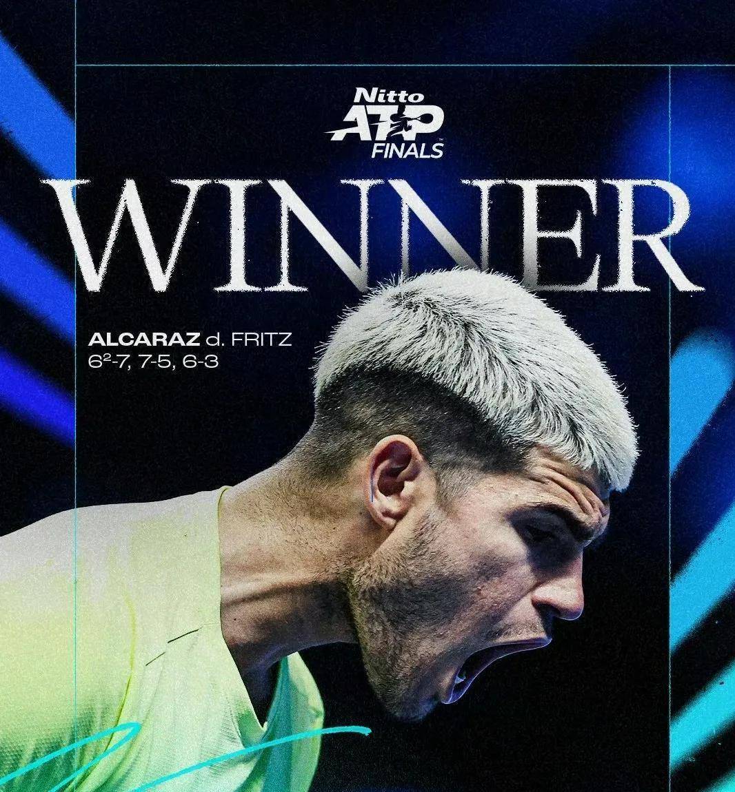 ATP总决赛横扫联合杯，阿尔卡拉斯高光表现